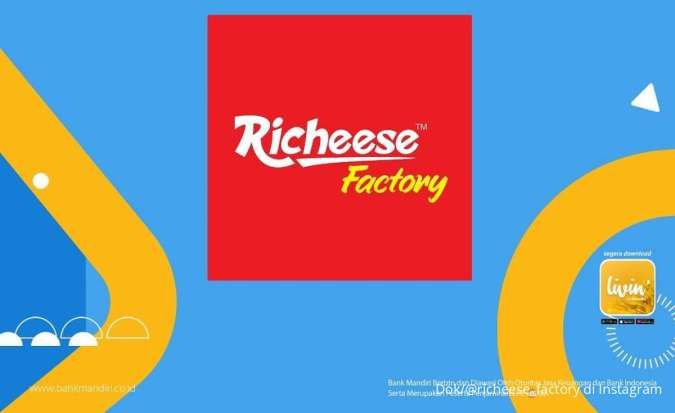 Promo Richeese Factory dengan Livin by Mandiri, Dapatkan Cashback Sampai 50%