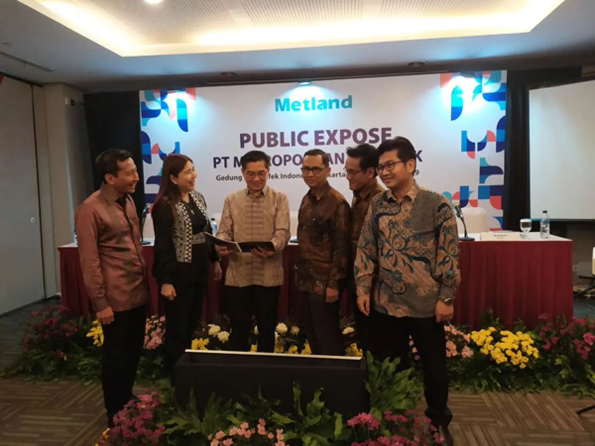 Per September, PT Metropolitan Land Tbk (MTLA) kantongi marketing sales 1,38 triliun