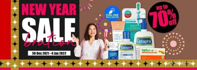 Promo Watsons New Year Salebration 30 Desember 2021-4 Januari 2022