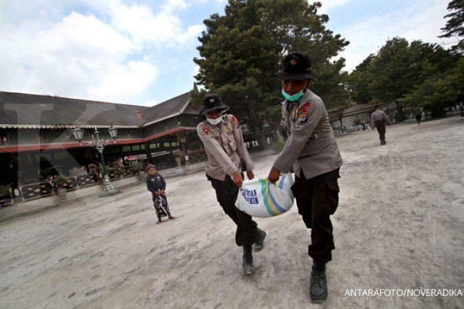 Banjir lahar kelud rendam rumah warga kediri