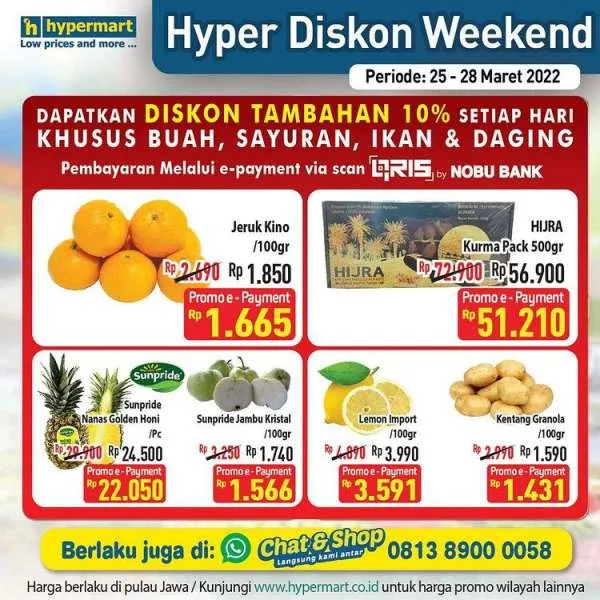 Promo JSM Hypermart Mulai 25-28 Maret 2022