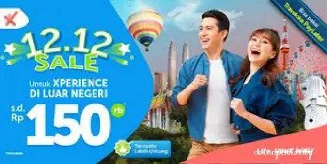 Nikmati Promo Traveloka 12.12 Sale, Kupon Diskon Xperience Luar Negeri Rp 150.000
