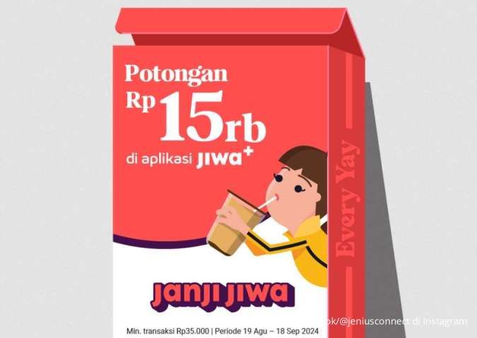 Promo Jenius di Janji Jiwa 18 September 2024