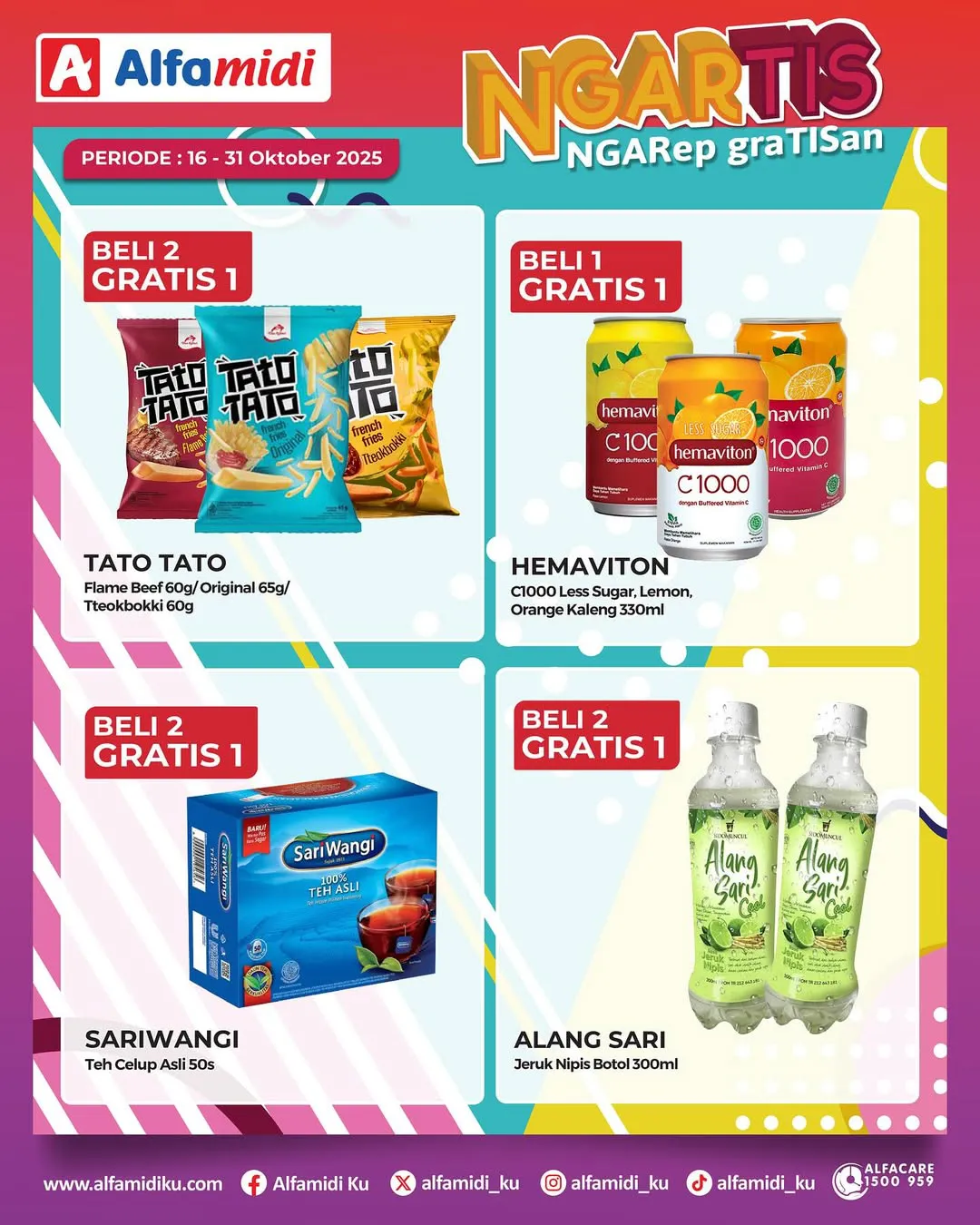 Promo Alfamidi Ngartis (Ngarep Gratisan) Periode 16-31 Oktober 2025