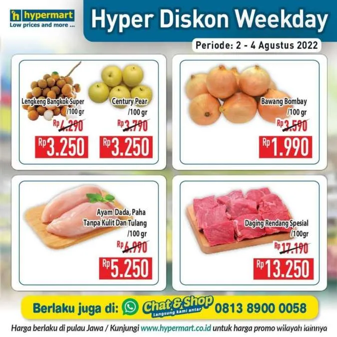 Promo Hypermart Hyper Diskon Weekday Periode 2-4 Agustus 2022