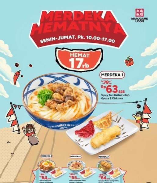 Promo Marugame Udon Merdeka Sampai 22 Agustus 2025