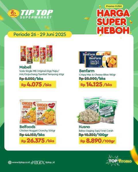 Promo KJSM Tip Top 26-29 Juni 2025