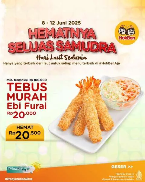 Promo HokBen Tebus Murah Ebi Furai