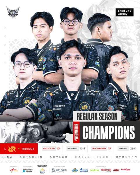 Tim RRQ Hoshi Mobile Legends: Bang Bang juara Regular Season MPL ID S14