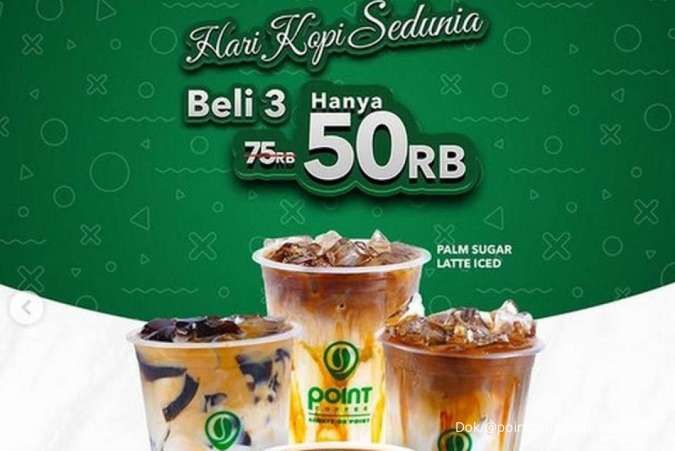 Promo Hari Kopi Sedunia 1 Oktober 2025 di Point Coffee, Fore, J.CO & Kopi Kenangan