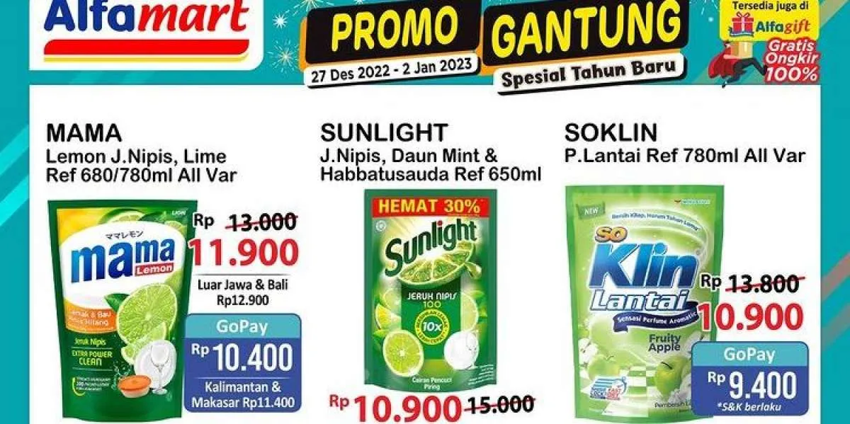 Harga Promo JSM Alfamart Sabtu 31 Desember 2022, Promo Gajian Untung di Akhir Bulan