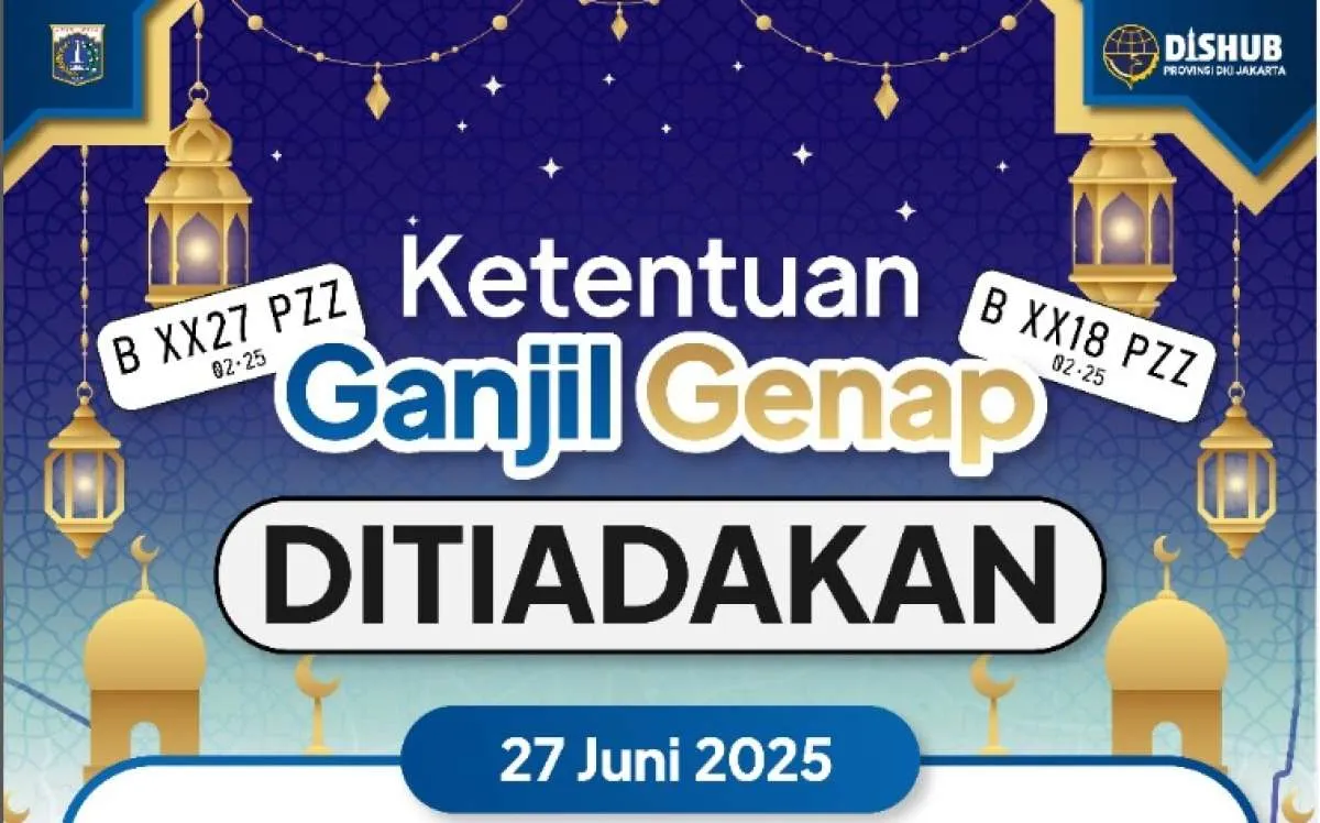 Ingat! Aturan Ganjil Genap Jakarta Tak Berlaku Hari Ini (27 Juni 2025) , Ada Apa?