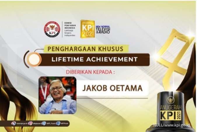 Jakob Oetama Mendapatkan Penghargaan Lifetime Achievement Komisi Penyiaran Indonesia