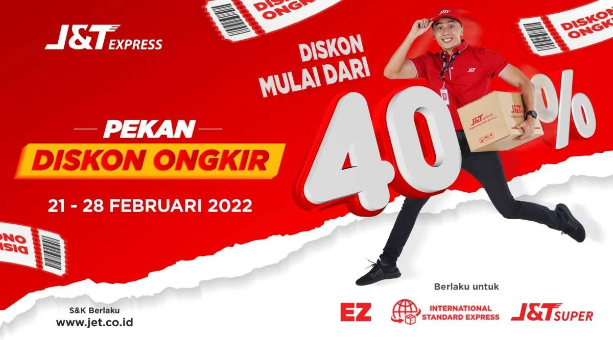 J&T Express Hadirkan Kembali Pekan Diskon Ongkir Mulai dari 40% ke seluruh Indonesia
