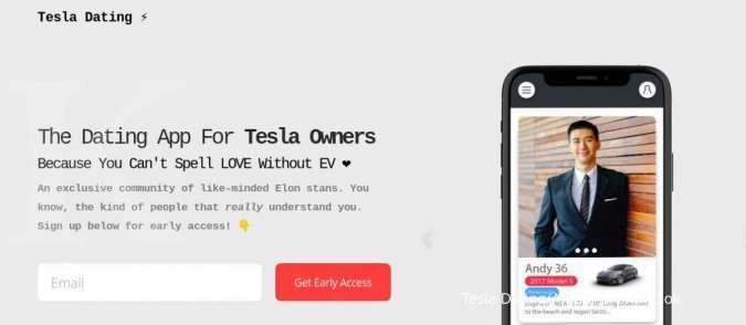 Aplikasi kencan ini pertemukan dua sejoli yang memiliki mobil Tesla, mau coba?