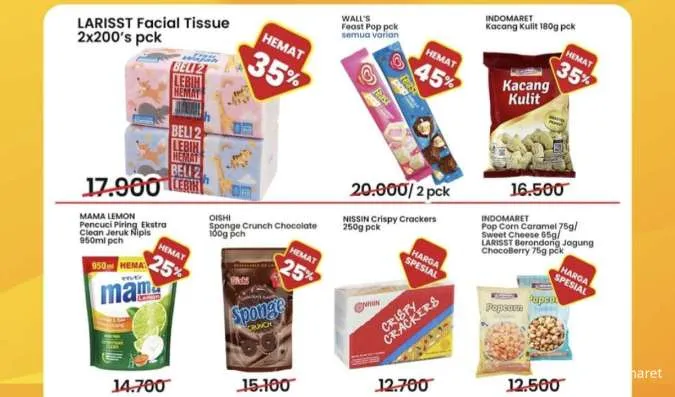 Promo 11.11 Indomaret Periode 11 November 2025, Mama Lemon-Popcorn Serba Rp 11.000