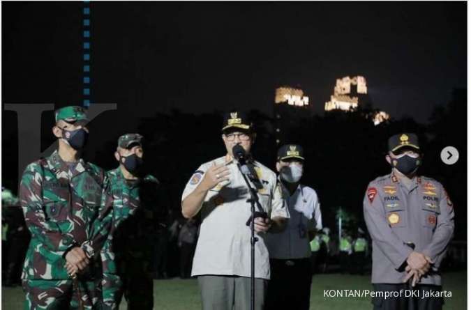 Kasus corona di Jakarta melonjak 50%, Gubernur Anies gelar apel malam-malam 