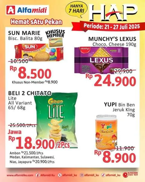 Promo Alfamidi Hemat Satu Pekan Periode 21-27 Juli 2025