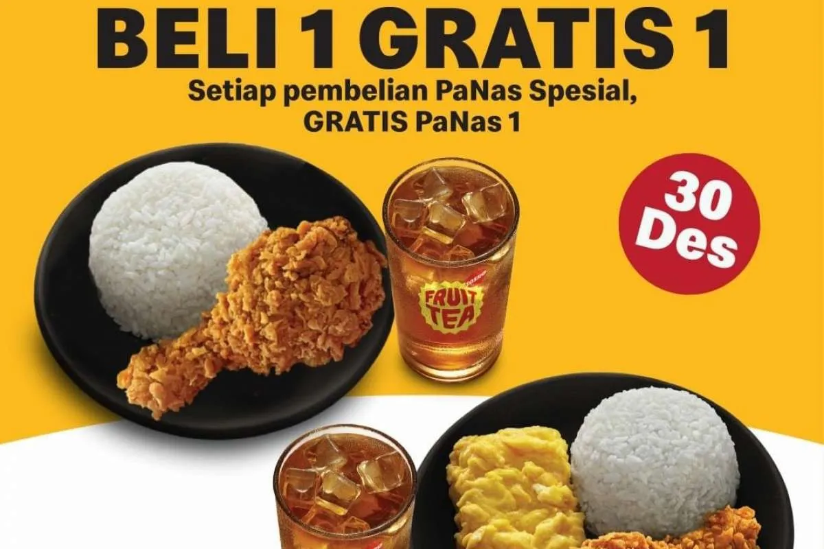 Promo Akhir Tahun McD 30 Desember 2021, Beli 1 Gratis 1 Paket PaNas via Drive Thru