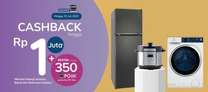 Beli Elektronik Rumah Tangga di Informa Dapat Cashback Rp 1 Juta, Simak Promonya!