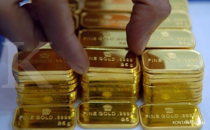 Harga emas Antam turun Rp 4.000