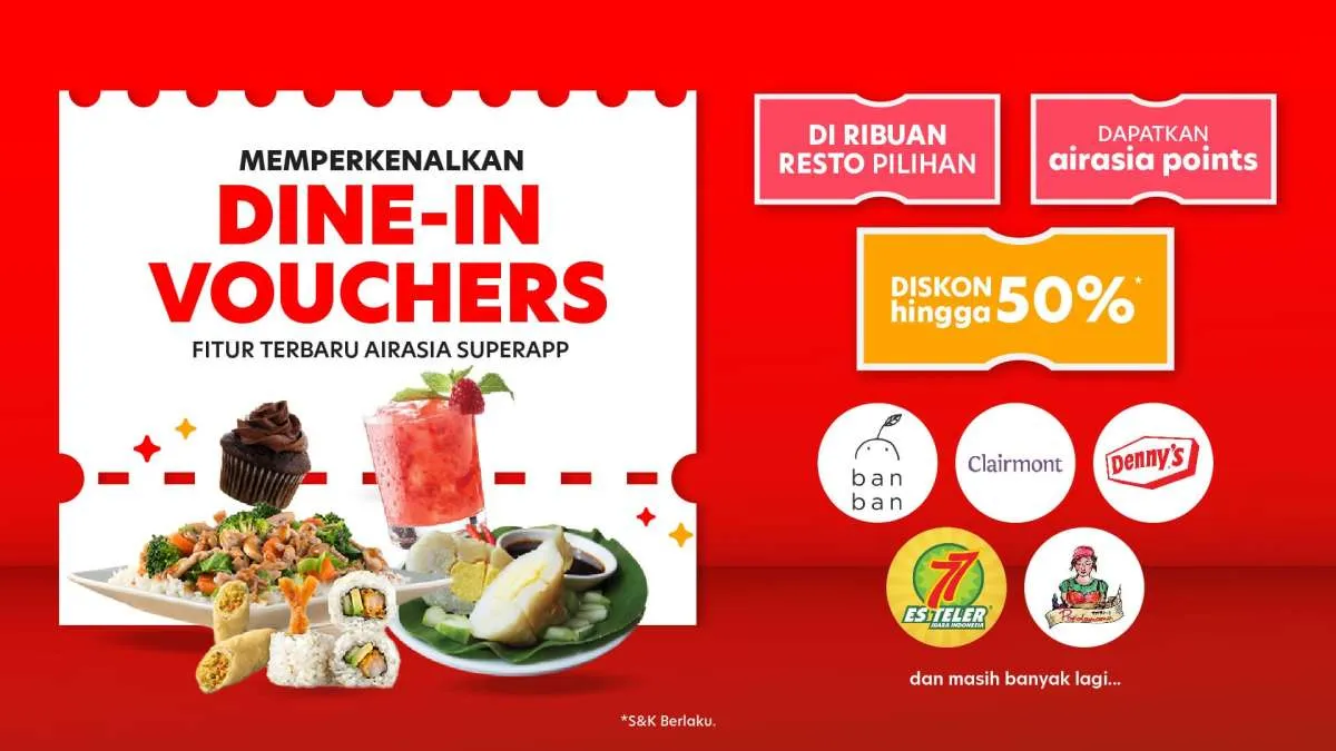 Airasia Superapp Luncurkan Layanan Dine-in Voucher