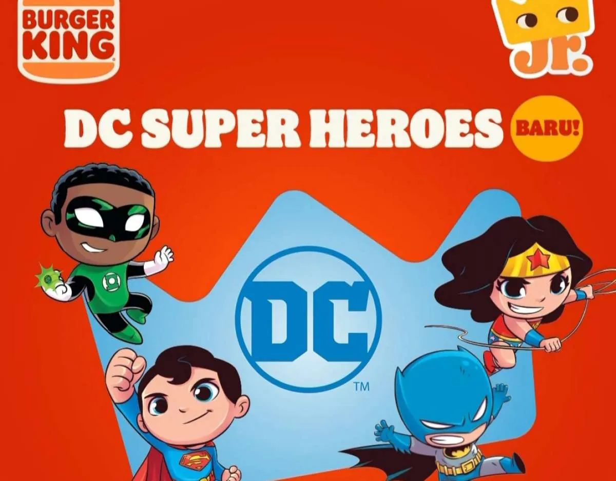 Promo Burger King 1-31 Oktober 2024, Mainan DC Super Heroes-Menu Rp 17.000