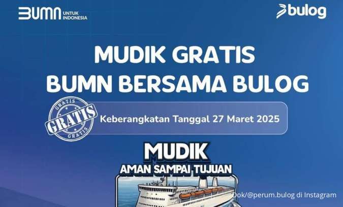 Mudik Gratis BUMN Bersama Bulog 2025, Ini Rute Perjalanan dan Jadwal Keberangkatan