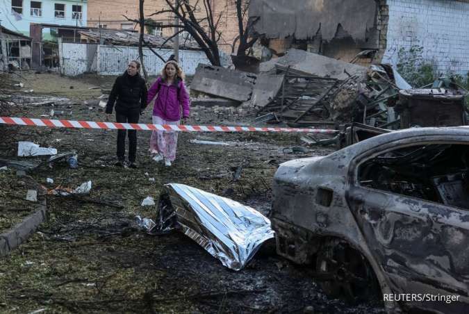  Rusia Lancarkan Serangan Besar-besaran ke Ukraina, Lima Orang Tewas