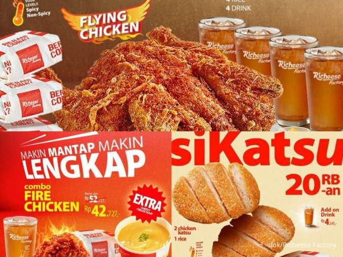 3 Promo Combo Richeese dari Menu 1 Ayam Utuh, Fire Chicken, hingga Katsu Terbaru