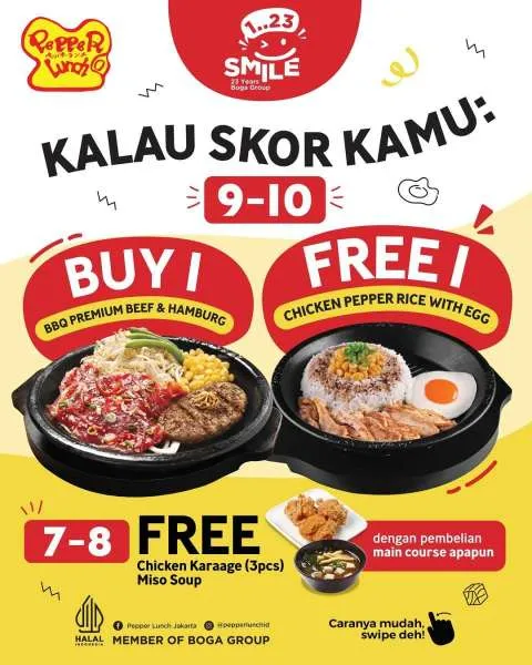 Promo Pepper Lunch Spesial Boga Anniversary ke-23 September 2025