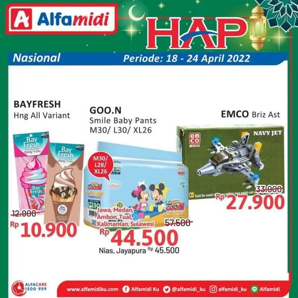 Promo Alfamidi Hemat Awal Pekan Periode 18-24 April 2022