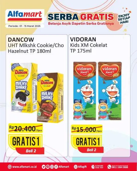 Promo Alfamart Serba Gratis Periode 1-15 Maret 2025