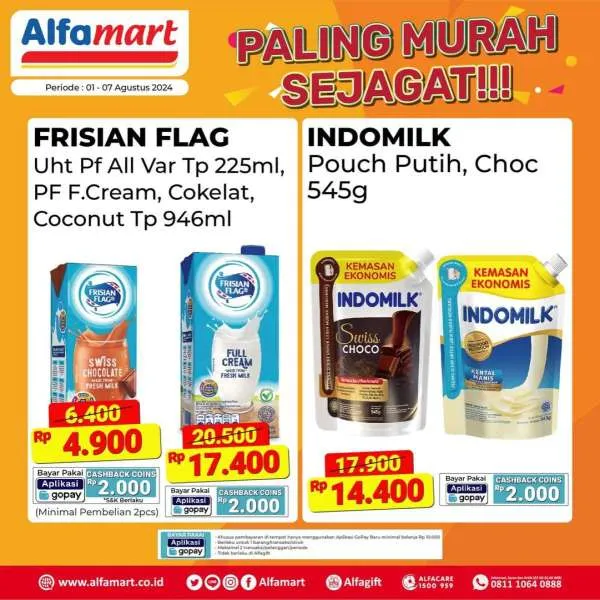 Promo Alfamart Paling Murah Sejagat Periode 1-7 Agustus 2024