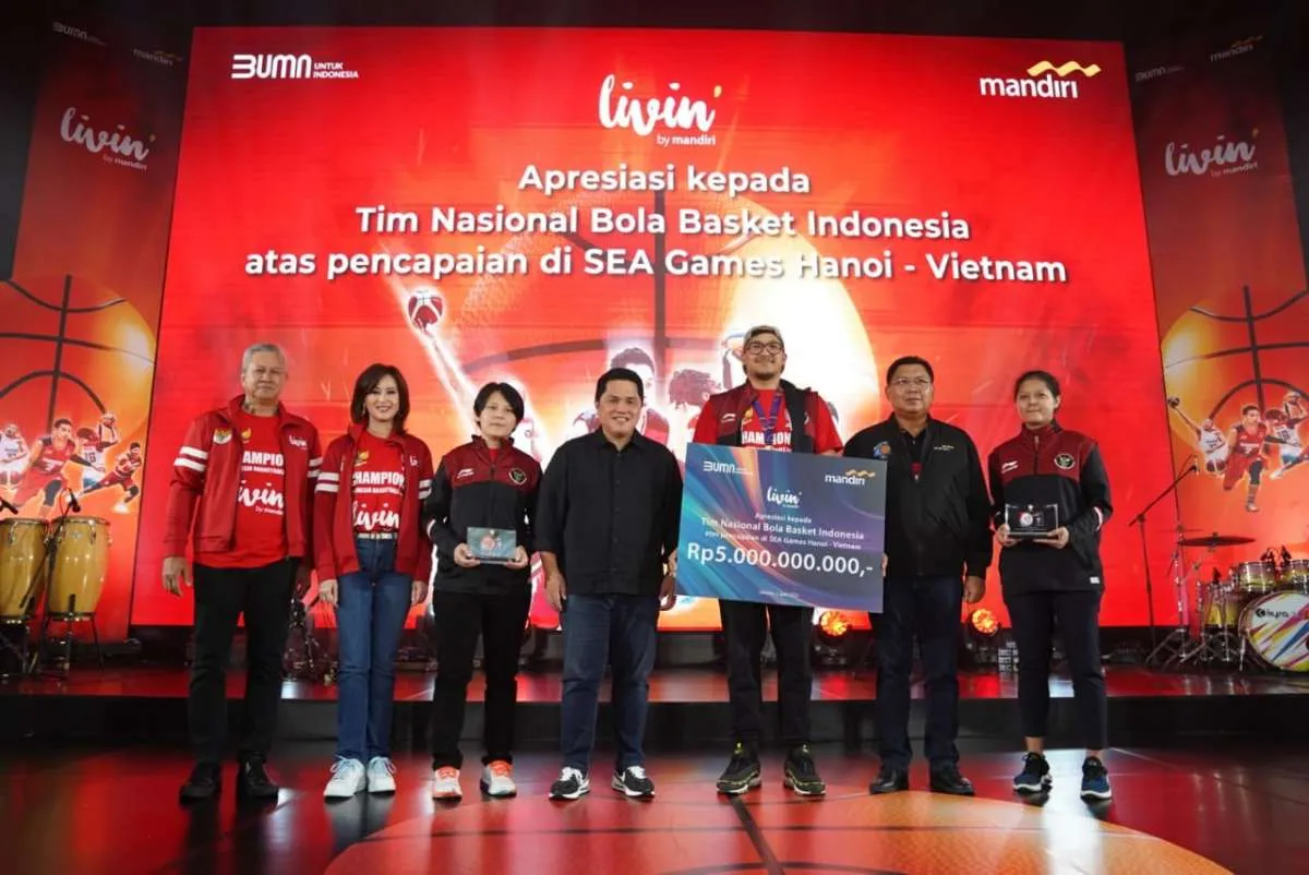Bank Mandiri Berikan Dana Pembianaan Kepada Timnas Basket