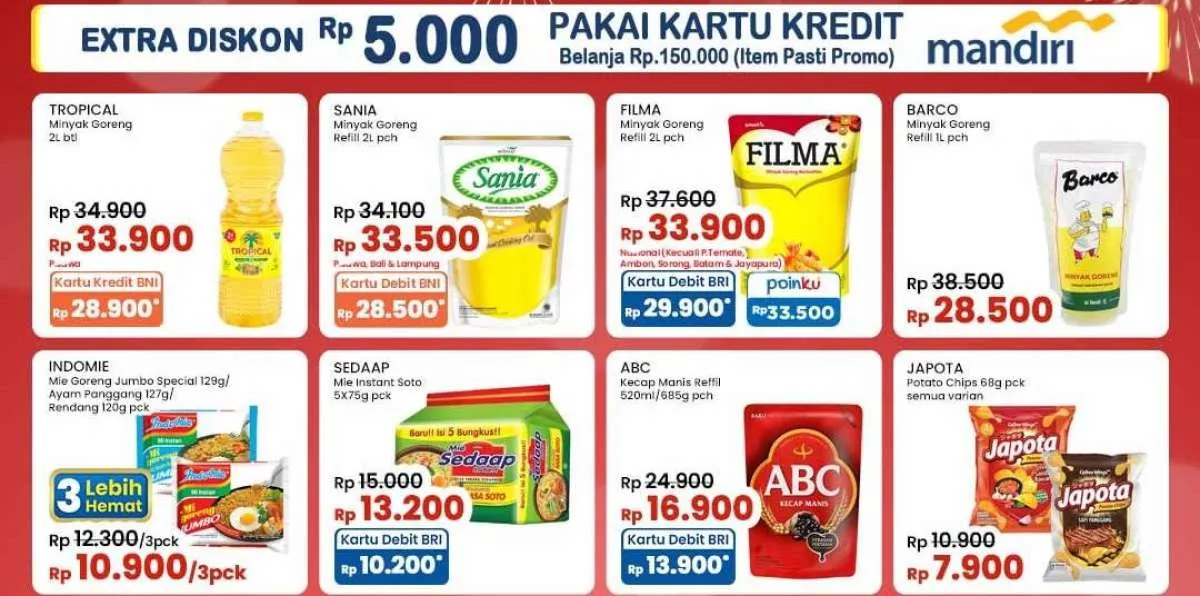 Promo JSM Indomaret Minyak Murah 5-7 Januari 2024, Potongan Harga Produk Harian