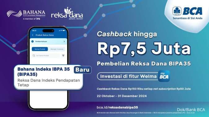 BCA Bersama Bahana TCW Hadirkan Reksa Dana BIPA35, Perluas Ragam Pilihan Investasi