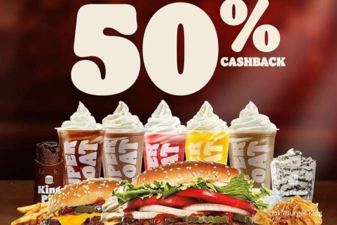 Promo Burger King 24-26 Juni 2022, Jajan di BK Dapat Cashback Rp 25.000 dari Gopay