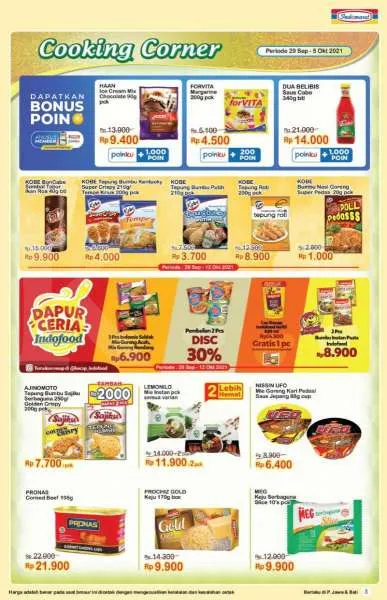 Promo Indomaret Super Hemat 29 September-5 Oktober 2021