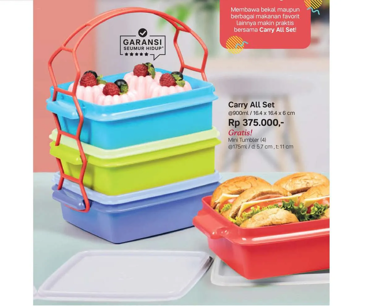 Promo Tupperware Juli 2022, Daftar Kotak Makan Siang & Penyimpan Camilan Harga Murah