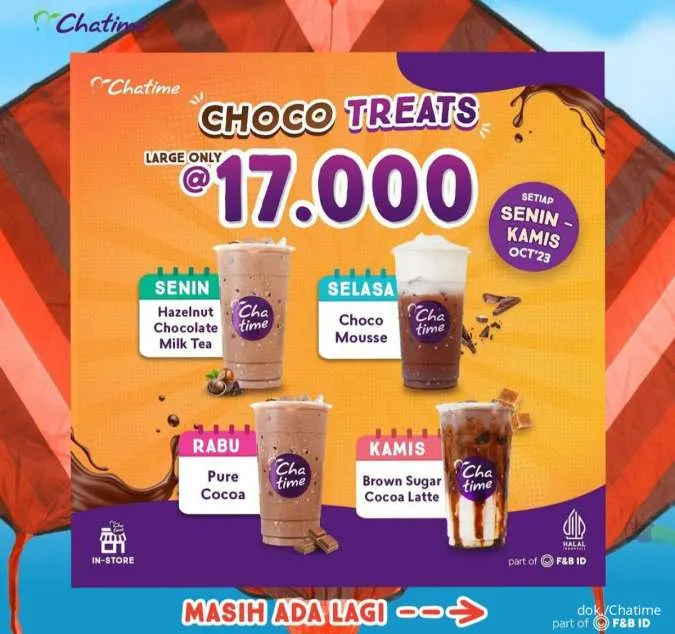 Promo Chatime Oktober 2023: Choco Treats