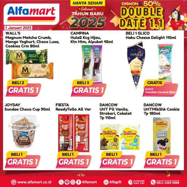 Promo Alfamart 1.1 Tahun Baru 1 Januari 2025