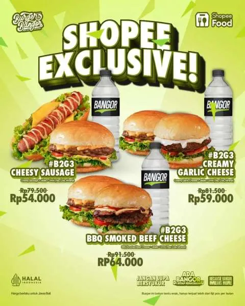 Promo Burger Bangor Shopee Exclusive