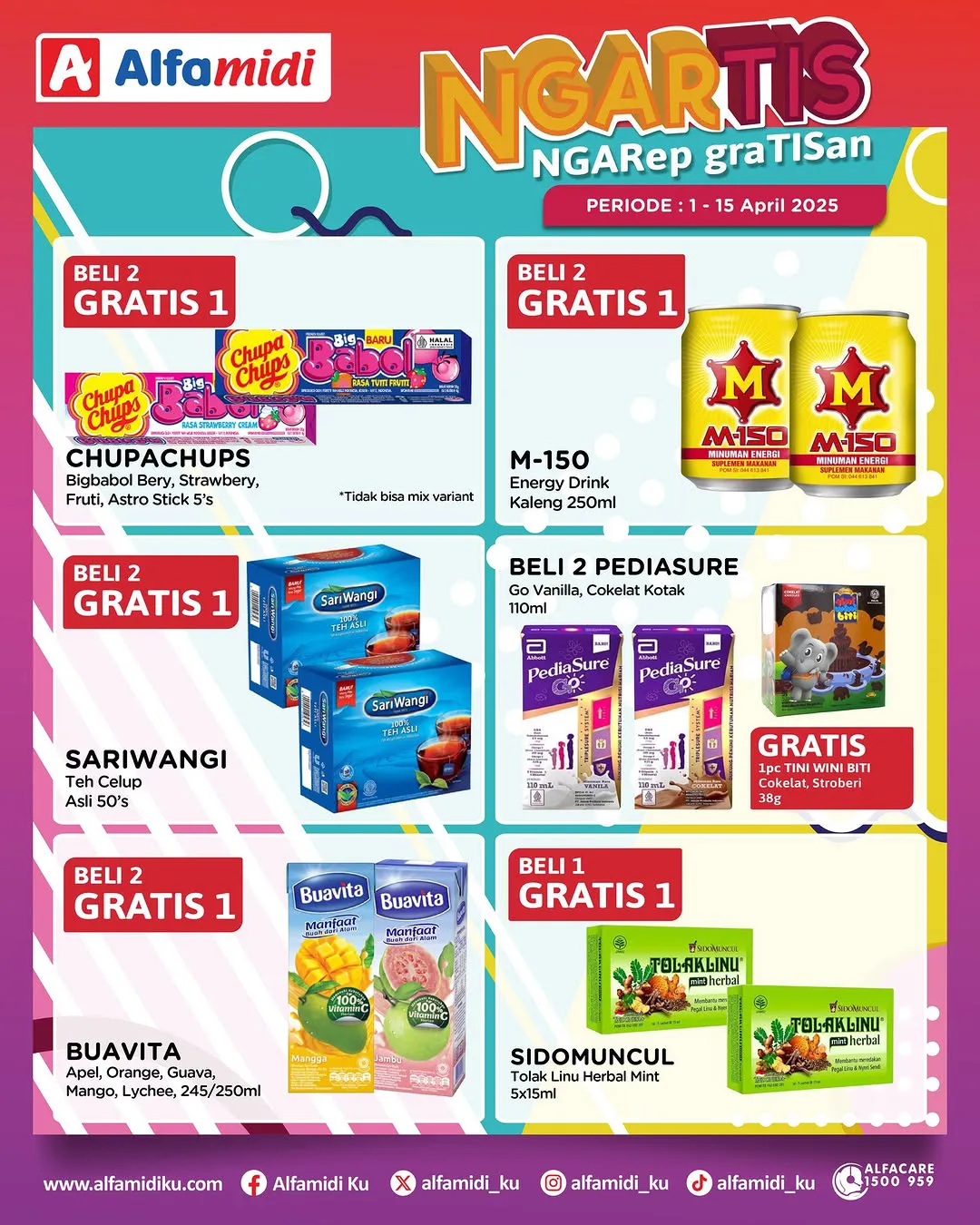 Promo Alfamidi Ngartis (Ngarep Gratisan) Periode 1-15 April 2025