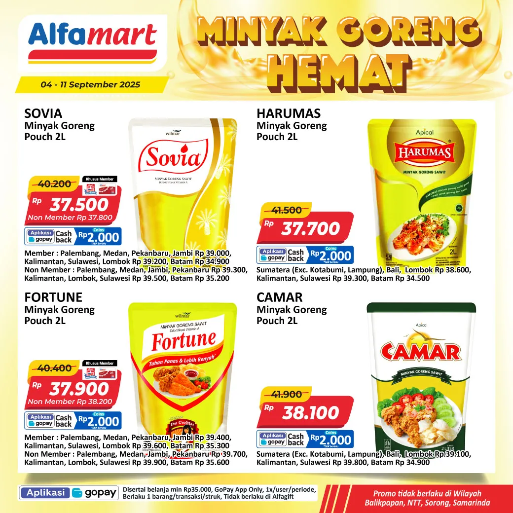 Promo Minyak Goreng Alfamart Periode 4-11 September 2025