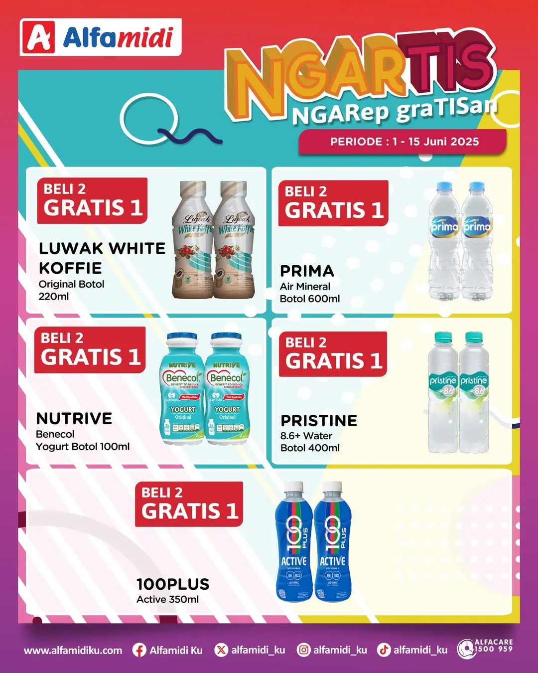 Promo Alfamidi Ngartis (Ngarep Gratisan) Periode 1-15 Juni 2025