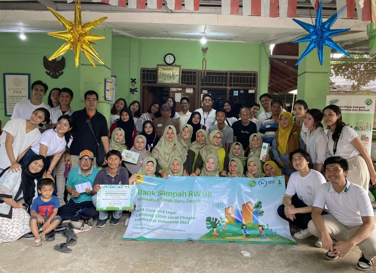 ALSA CLCC LC UI 2023 Bangun Bank Sampah & Workshop Kelola Sampah di Tanah Baru, Depok