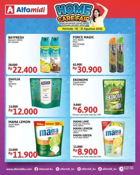 Promo Alfamidi Home Care Fair Periode 16-31 Agustus 2025