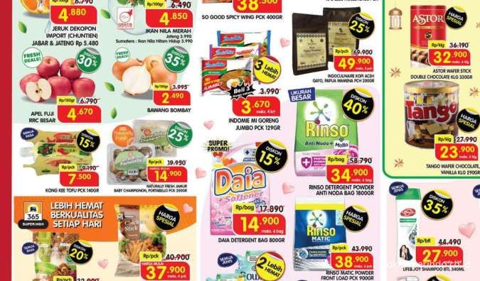 Promo Superindo Weekday Hari Ini 4 Februari 2025, Daia dan Rinso Diskon Sampai 40%