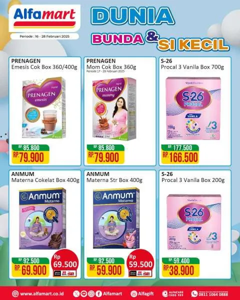 Promo Alfamart Dunia Bunda & Si Kecil Periode 16-28 Februari 2025